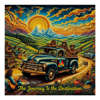 Retro Reisverslag Perfect Poster