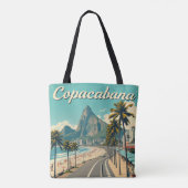  Retro Reizen - Copacabana Beach Draagtas (Achterkant)