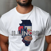 Retro Reizen Iconische Illinois Graphic T-shirt