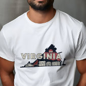 Retro Reizen Iconische Virginia Graphic T-shirt