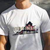 Retro Reizen Iconische Virginia Graphic T-shirt