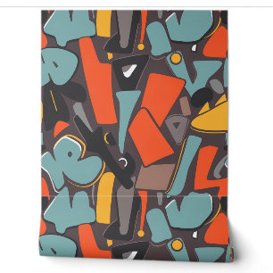 Retro Rendezvous: Midden-eeuws modern Abstract Behang