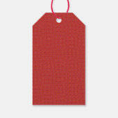Retro Rendier Kerstmis Cadeaulabel (Achterkant)