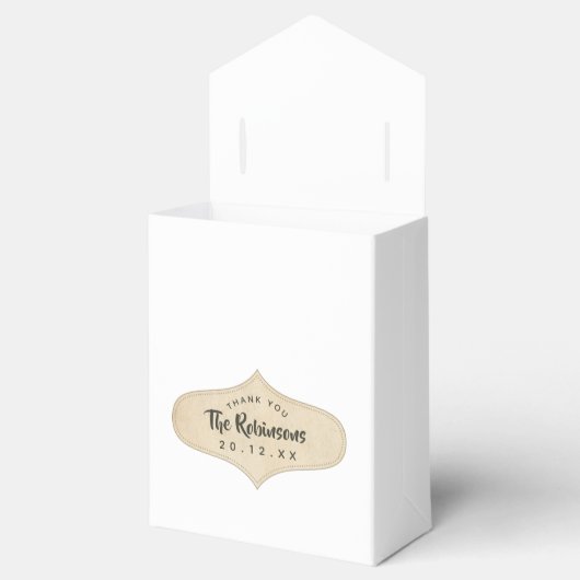 Retro  rendierkerst bedankdoosjes (Geopend)