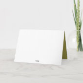 Retro rendierkerstbruiloft bedankkaart (Achterkant)