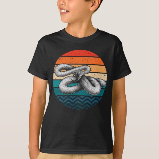 Retro Reptile  Snake T-shirt (Voorkant)