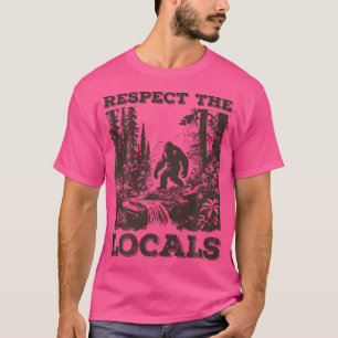 Retro Respect voor de lokale bevolking Sasquatch B T-shirt