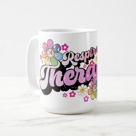 Retro respiratoire therapeut koffiemok (Voorkant links)