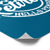 Retro Retired Goodbye Tension Hello Pension Retire Poster (Hoek)