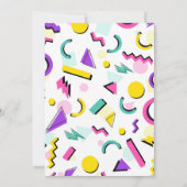 Retro Retour aux 90s Invitation à la réunion (Dos)