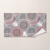 Rétro, rétro motif, bleu et rose, élégant (Serviette à main)