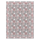 Retro, retro patroon, blauw en roze, elegant tafelkleed (Voorkant)