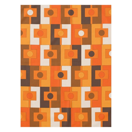 Retro Retro Rettangel geometrisch mid-Century mod  Tafelkleed (Voorkant)