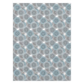 Retro, retropatroon, blauw en grijs, elegant tafelkleed (Voorkant)