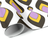 Retro, retrornament cadeaupapier (Rol Hoek)