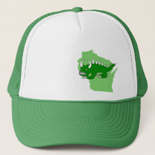 Rétro Rhinelander Hodag et casquette du Wisconsin