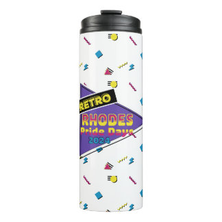 Retro Rhodes Pride Dagen 2024 Thermische Tumbler Thermosbeker