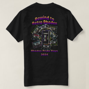 Retro Rhodes Pride Days Mix tape Tshirt