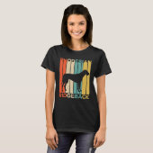Retro  Rhodesian Ridgeback Silhouette Dog T-shirt (Voorkant volledig)