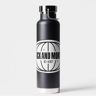 Retro Rick en Morty C-137 Dimension-badge Waterfles