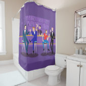 Rétro rideau en douche de bar gay (En situation)