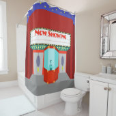 Rétro rideau en douche de salle de cinéma (En situation)