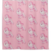 Rétro rideau en douche rose de caniche (Devant)