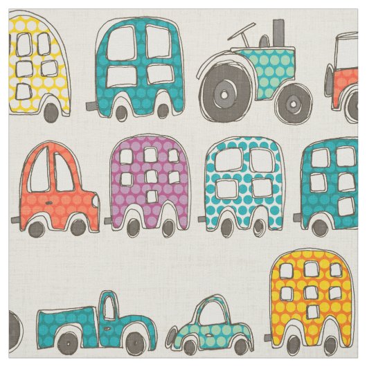 retro rides eggshell stof (Swatch)
