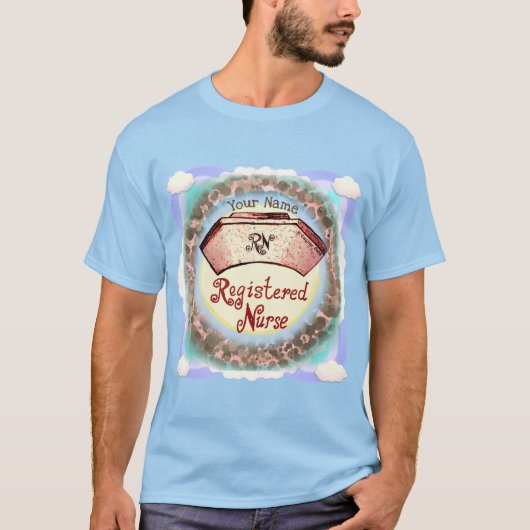 Retro RN Nurse Pet T-shirt (Voorkant)