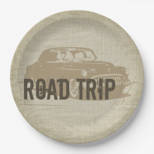 Retro Road Papieren Bordje
