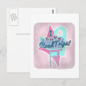 Retro Roadtrip Love Briefkaart (Voorkant / Achterkant)