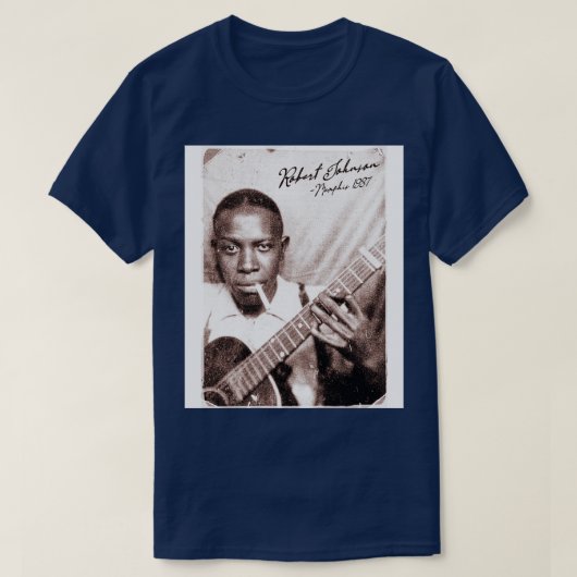 Retro Robert Johnson Memphis Photo Booth T-shirt (Design voorkant)