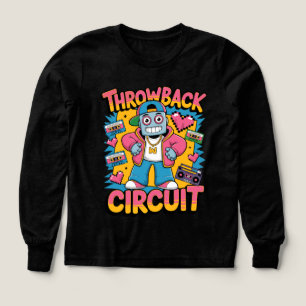 Retro Robot 90s Design Hip hop - Fun Cartoon Throw