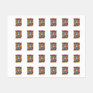 Retro Robot 90s Hip Hop Design – Leuke Cartoon Goo Labels