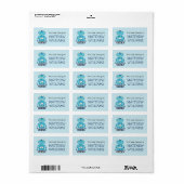 Retro robot boekplaat boek label (Full Sheet)