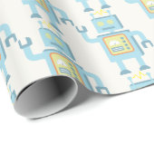 Retro Robot Cadeaupapier (Rol Hoek)