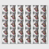 Retro Robot Cadeaupapier (Vlak)