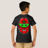 Retro Robot Head - Gepersonaliseerd T-shirt (Achterkant volledig)