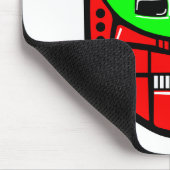 Retro Robot Head Muismat (Hoek)