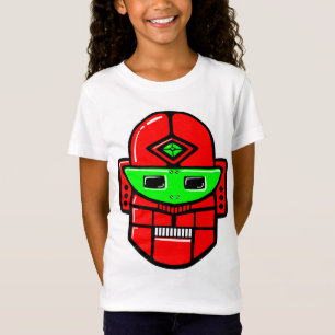 Retro Robot Hoofd - Aangepast T-shirt