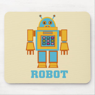 Retro Robot Muismat
