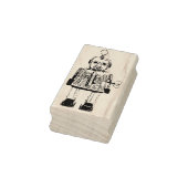 Retro Robot Rubberstempel (Stempel)