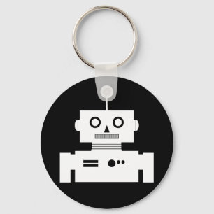 Retro Robot Shape Sleutelhanger