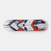 Retro Robot Skateboard - Time Traveller's Ride (Horz)