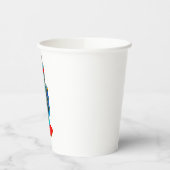 RETRO ROBOT STICKER PAPIEREN BEKERS (Links)