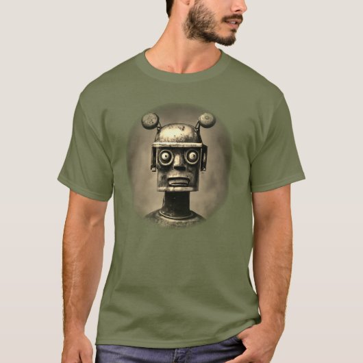 Retro Robot T-Shirt (Voorkant)