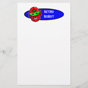 Retro Robot zegt: Briefpapier
