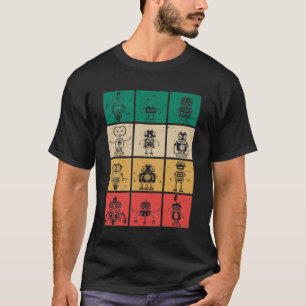 Retro Robots robotica T-shirt
