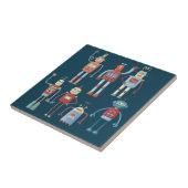 Retro  robots tegeltje (Zijkant)