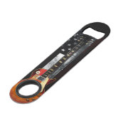 Retro Rock Electic Guitar American Flag Speed Flessenopener (Voorkant Gekanteld)